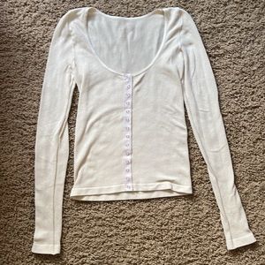 Intimately Free People XS/S Cream Long Sleeve Top